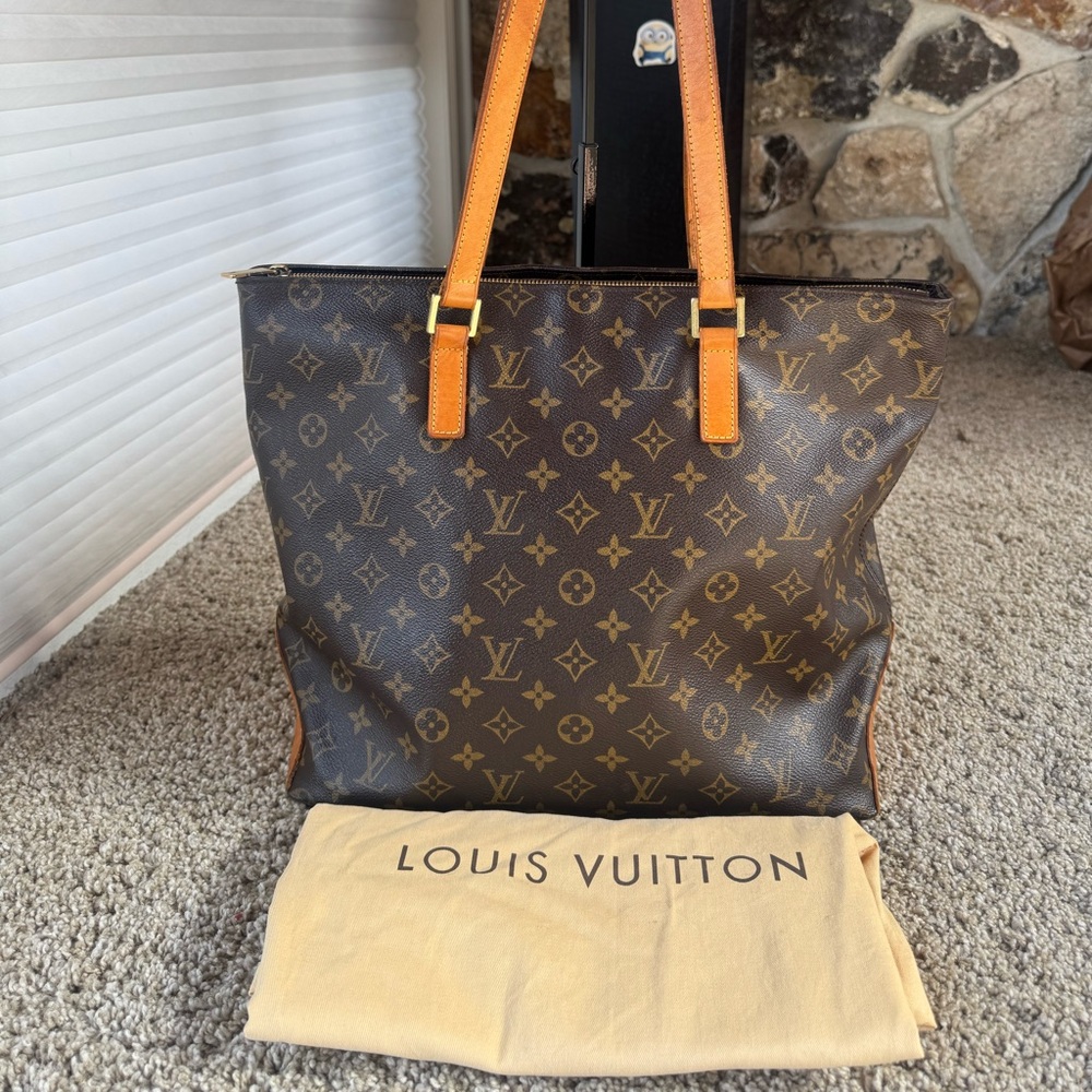 Louis Vuitton Brown and Tan Tote Bag
